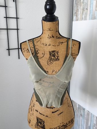Pull&Bear Mesh Top Corsage BH Gr M Sommer Top neuw. 49