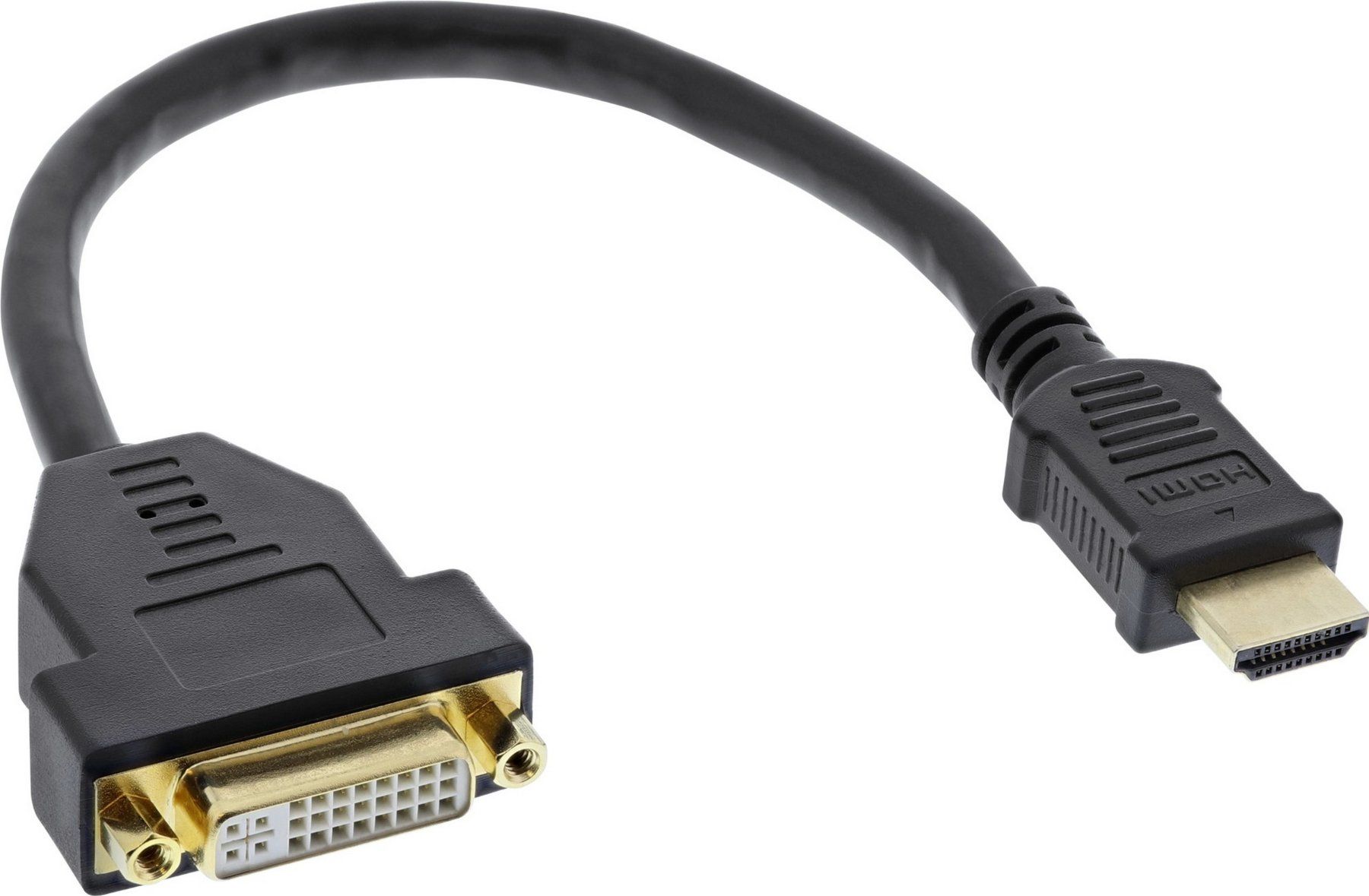 Adattatori: InLine HDMI-DVI Adapterkabel HDMI Stecker - DVI Buchse 0,2 m – Nuovo e nell'imballaggio originale da Safenwil venduto da gudda