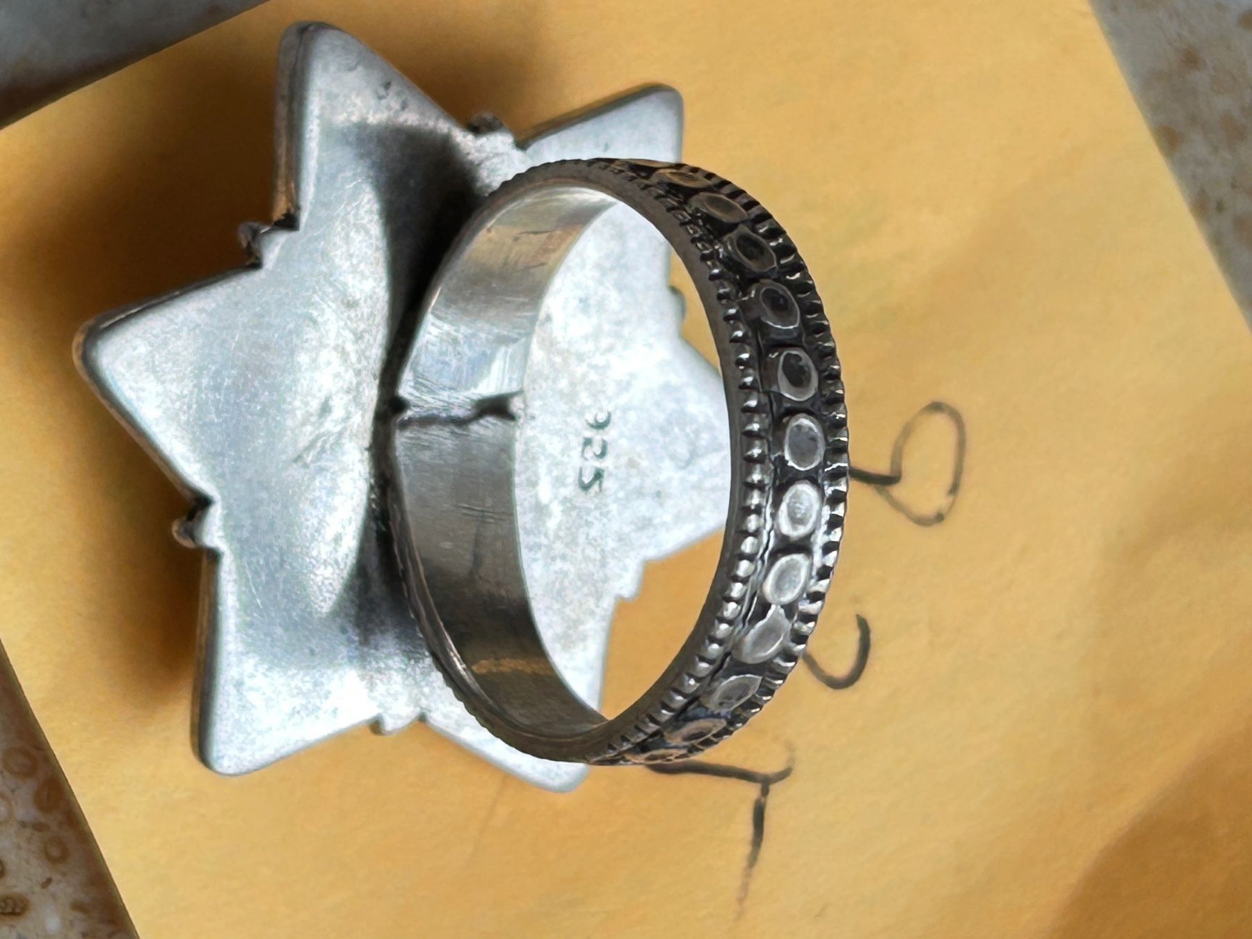 Anelli: Vintage Ring, Silberring STERN / Grösse 56 – Usato da Dittingen venduto da Bellevista 3