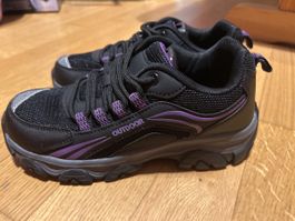 Robuste Outdoor Trekkingschuhe Gr. 36 schwarz/lila neu
