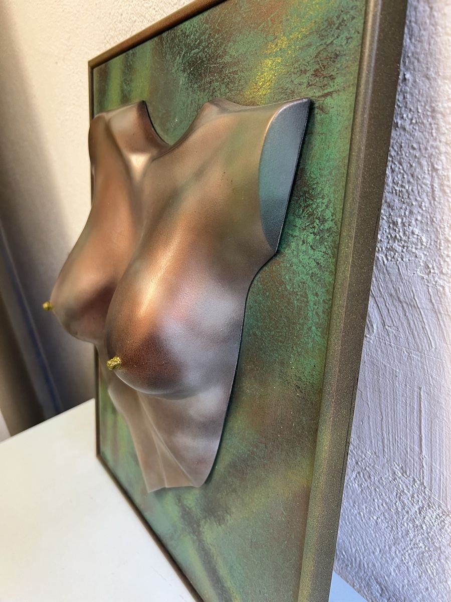 Skulpturen & Statuen: Frauentorso aus Massivem Gips Sign Mike 99 – Gebraucht aus Hombrechtikon von vespa1954 3
