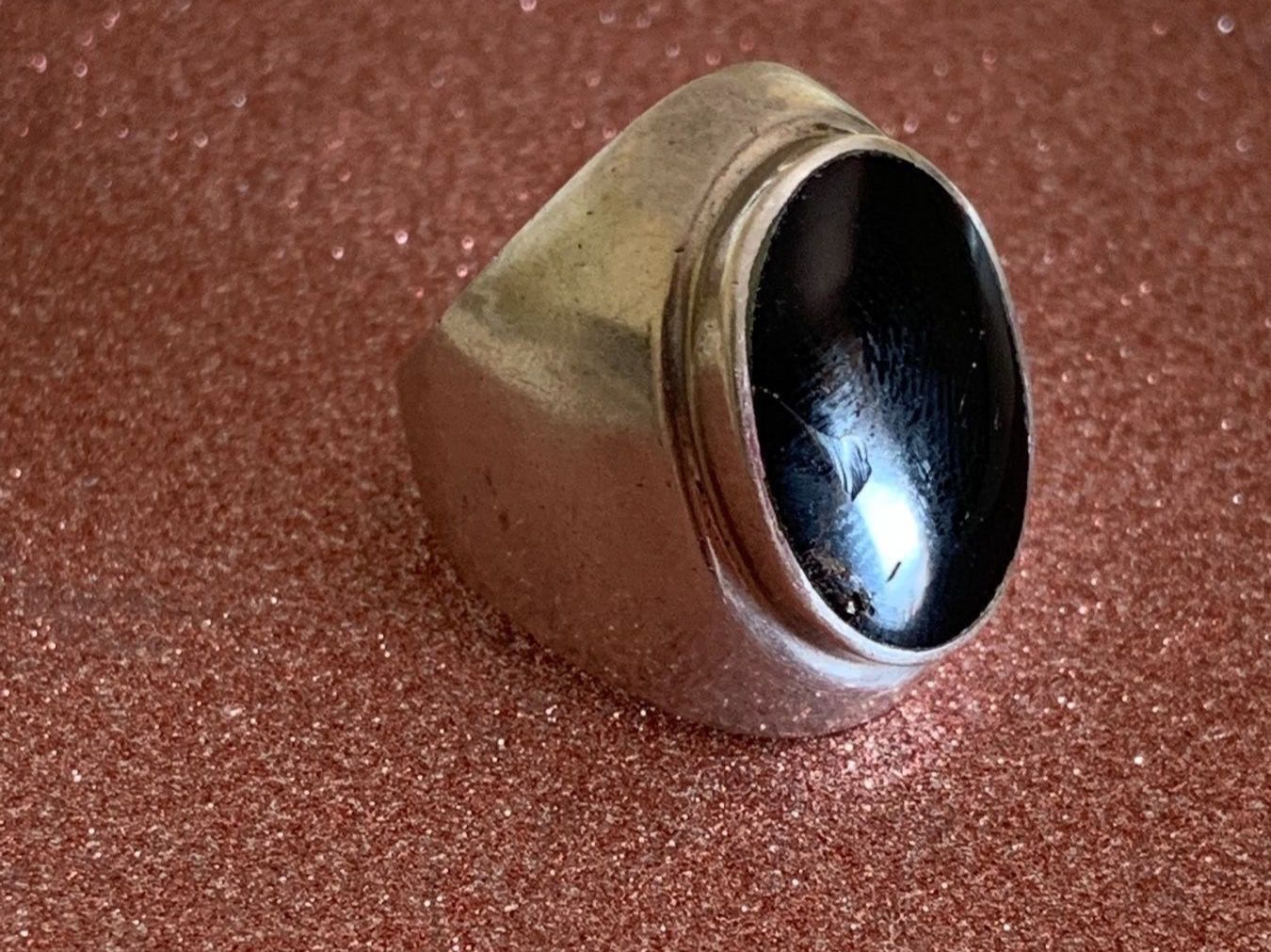 Onyx Anelli: Onyx-Ring oval fett 54 – Usato da Dittingen venduto da Bellevista