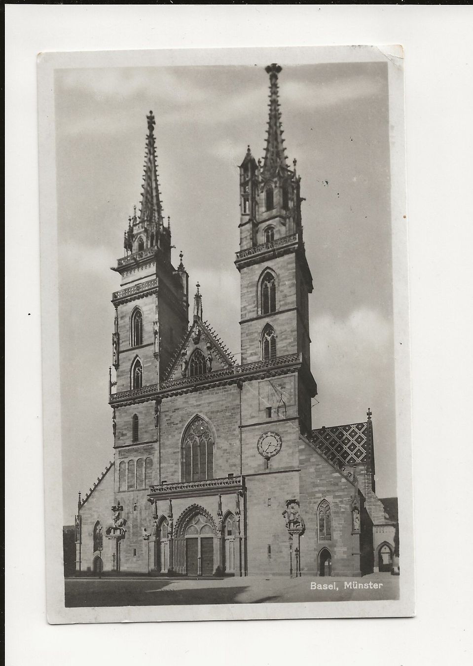 Cartoline postali: AK 1929 Basel Muenster – Usato da Greifensee venduto da 315WDO