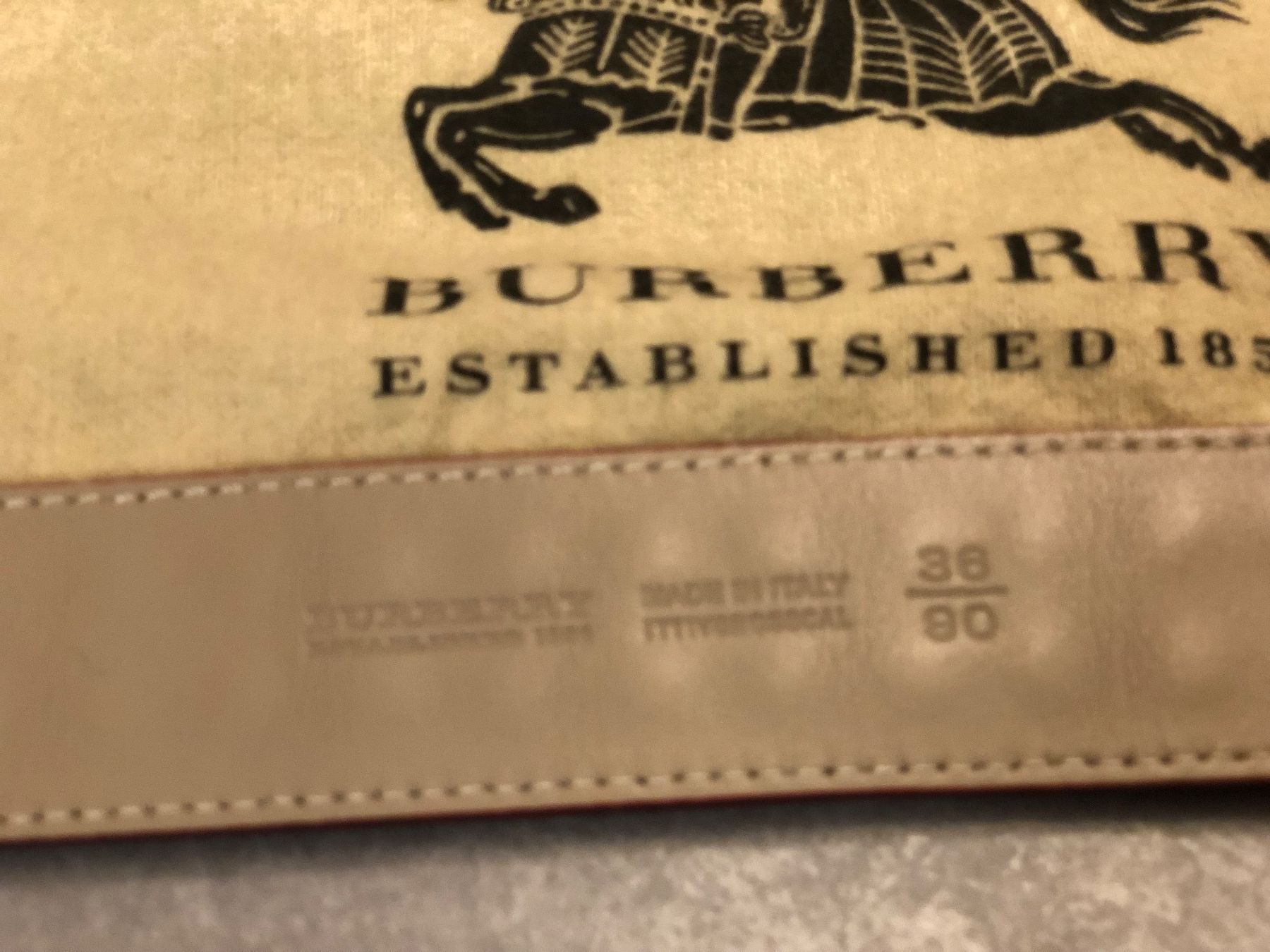 Burberry Cinture: Burberry Gürtel  Nova Check 90 cm original – Usato da Aesch LU venduto da Montana70 3