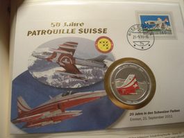 Medaillenbrief 2011, Patrouille Swiss,20 J. in Schweiz.Farbe