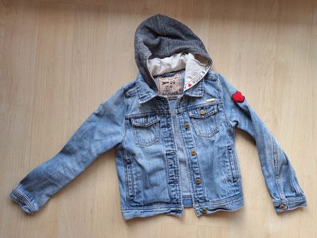 Kinder Jeansjacke mit Kapuze Grösse 128 Scotch & Soda