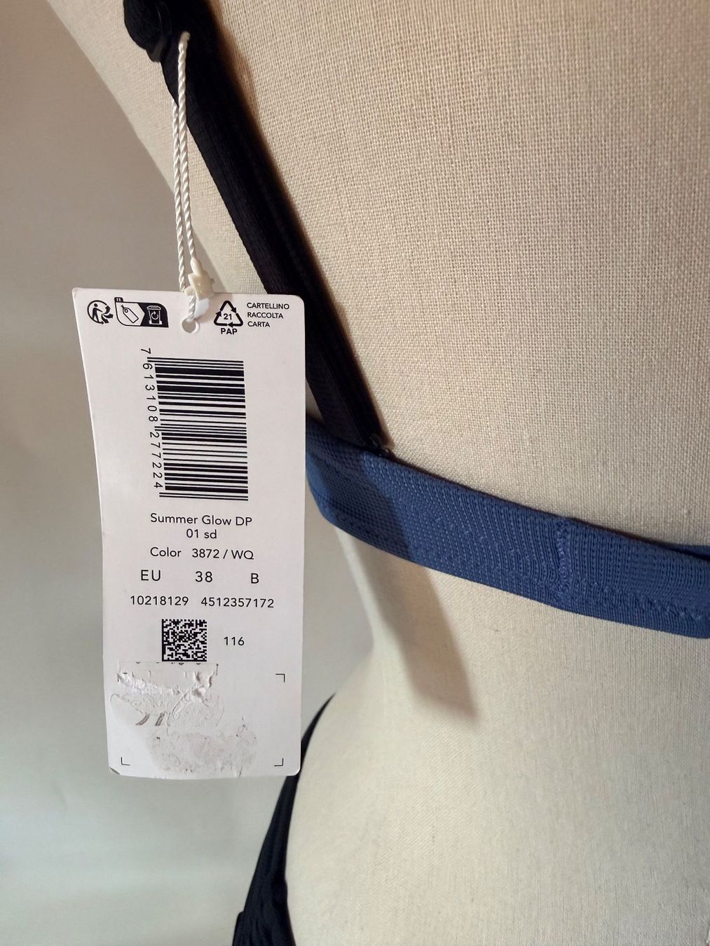 Triumph Costumi da bagno & Bikini: TRIUMPH, Bikini SUMMER GLOW, Grösse 38B/38, Farbe Blau – Nuovo e nell'imballaggio originale da Rudolfstetten venduto da gst_g7xl 4