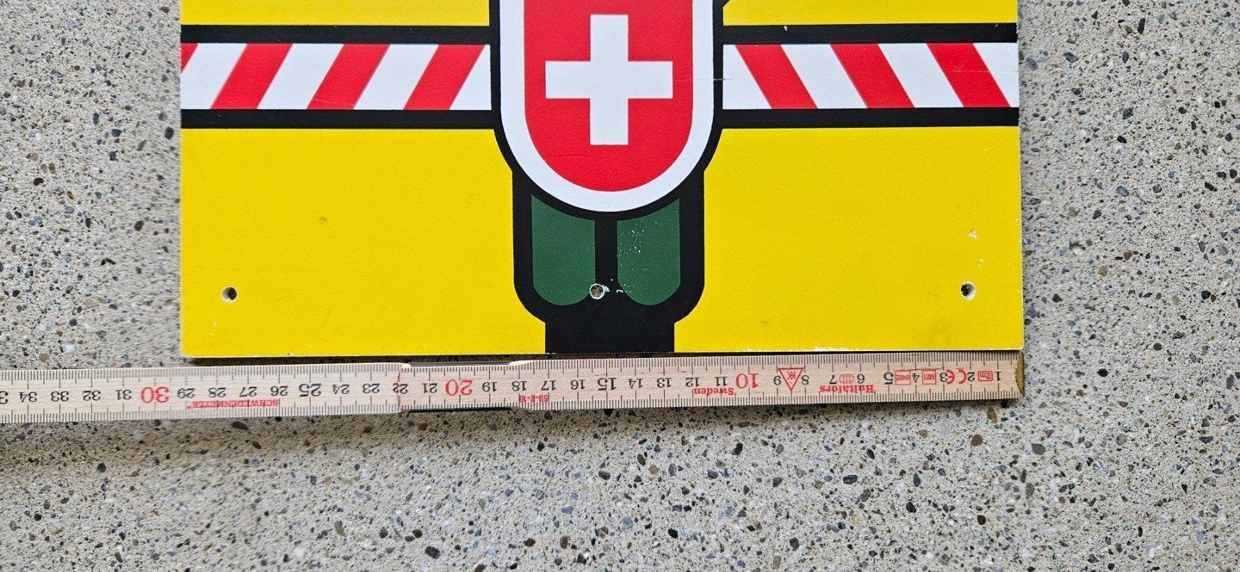 Insegne: *** Warntafel klein Grenze STOP ! *** – Nuovo (secondo la descrizione) da Riedholz venduto da fr_sIruP 2