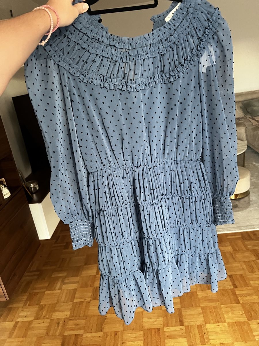 Sandro Vestiti: Sandro Kleid blau Gr.34 – Nuovo e nell'imballaggio originale da Niederhasli venduto da aleksandra.st 4