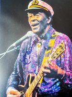 Chuck Berry - Autogramm auf Foto