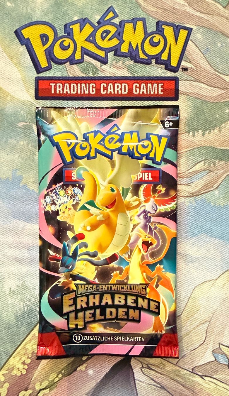 Cartoline: Pokemonkarten Booster Mega Entwicklung Erhobene Helden – Nuovo e nell'imballaggio originale da Sempach venduto da R-G