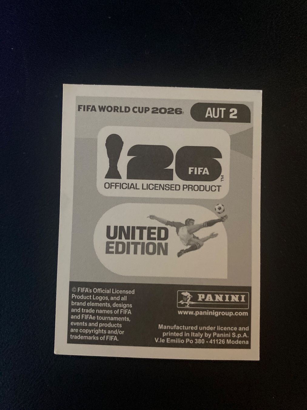 Panini Carte collezionabili: Panini FIFA World Cup Sticker AUT 2 – Nuovo (secondo la descrizione) da Glattbrugg venduto da riseca 1