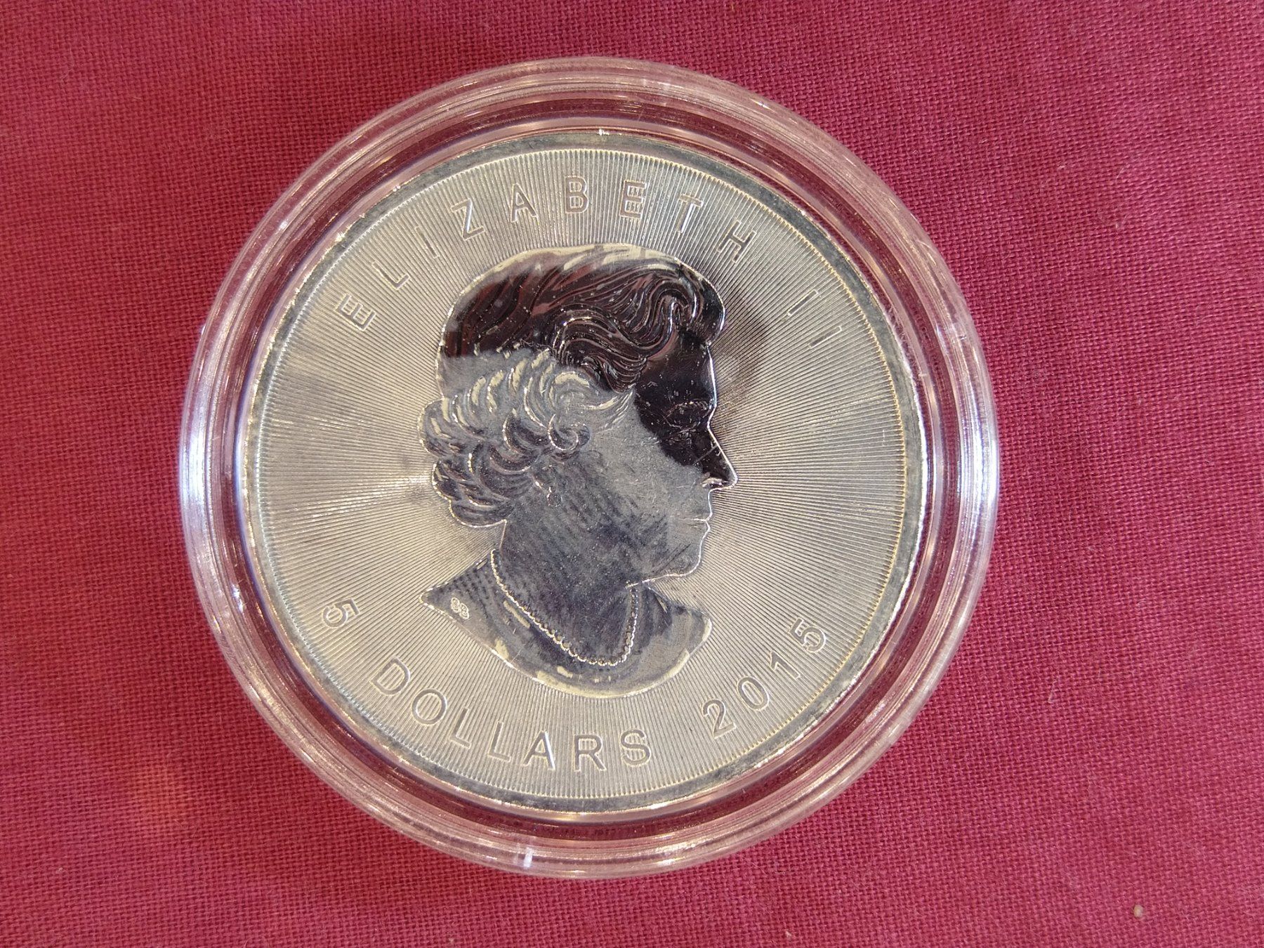 Tutti le monete: Silber Maple Leaf 1 oz - 2015 – Usato da Dättlikon venduto da Quarz58 2