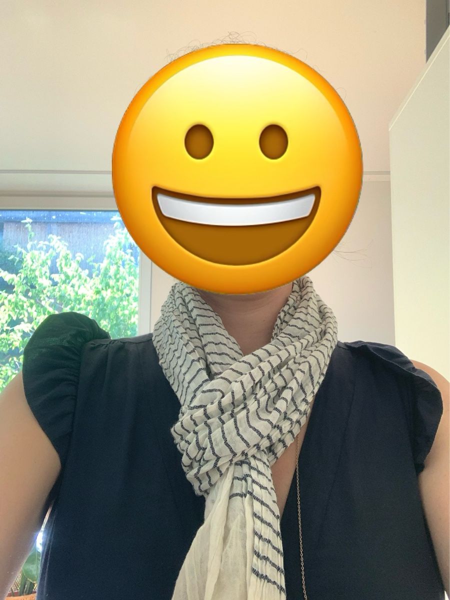 Foulards, Tücher & Schals: Striped Scarf white/dark blue – Neu (gemäss Beschreibung) aus Zürich von ama_k88c 2