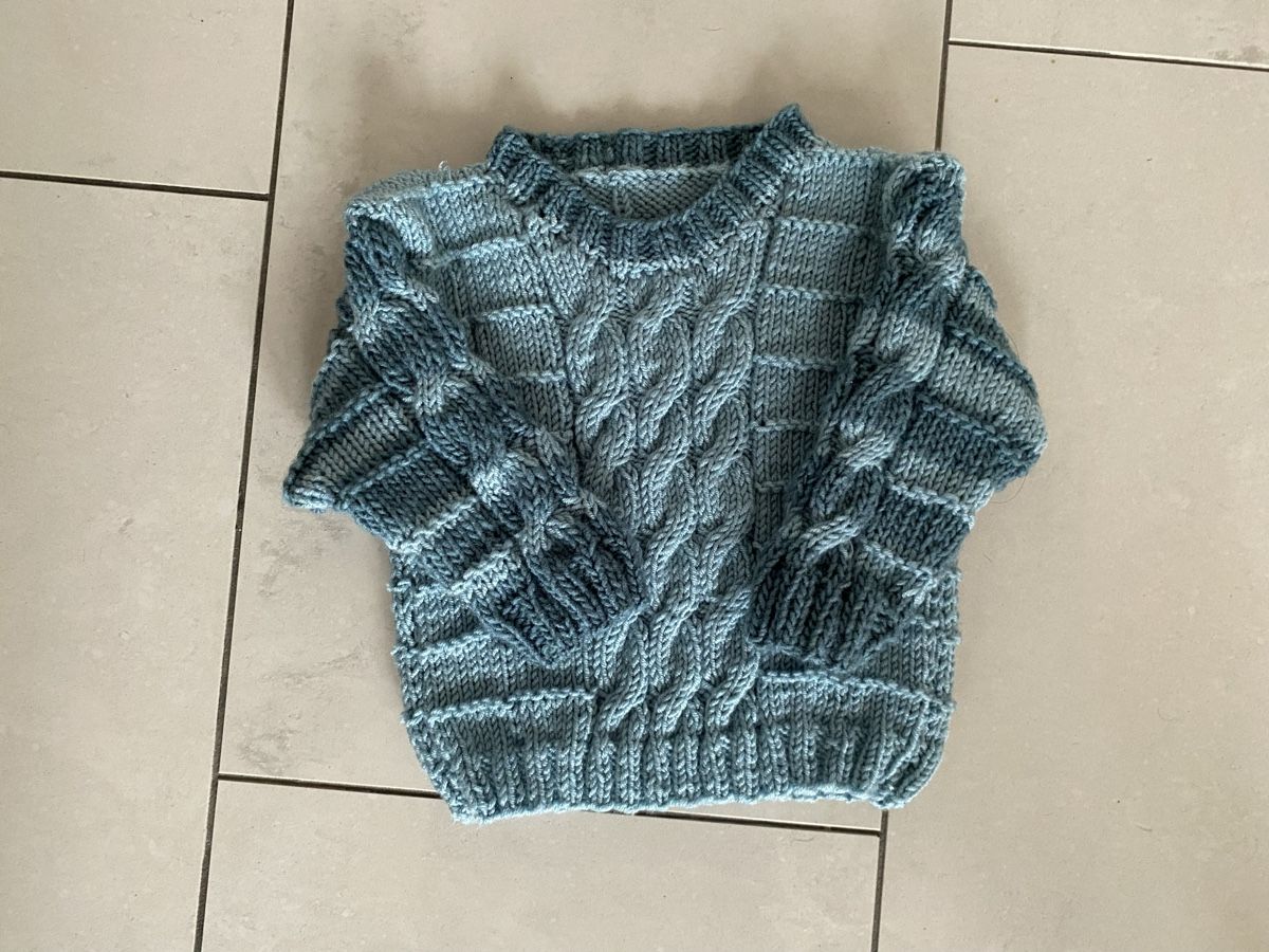 Maglioni & Felpe: Handgestrickter Kinder Pullover, Grösse 74/80, Winter-Warm! – Nuovo e nell'imballaggio originale da Kreuzlingen venduto da Lukma64 5