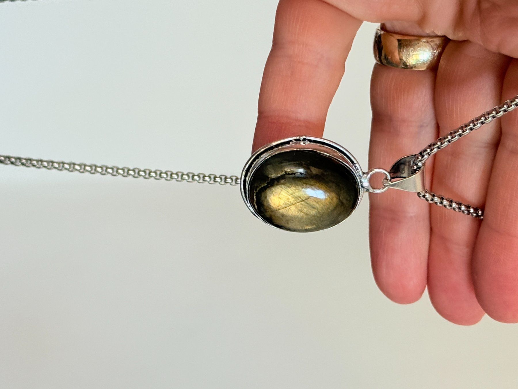 Catenine: Collier labradorite, élégant et tendance ✨ – Nuovo e nell'imballaggio originale da Genève venduto da AWWA 6