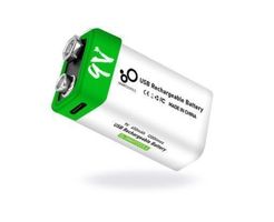 9 Volt Block Lithium ion Batterie,650mAh