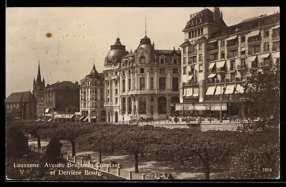 Ansichtskarten: Lausanne, Avenue Benjamin Constant et De – Gebraucht aus Berlin von bartko-reher