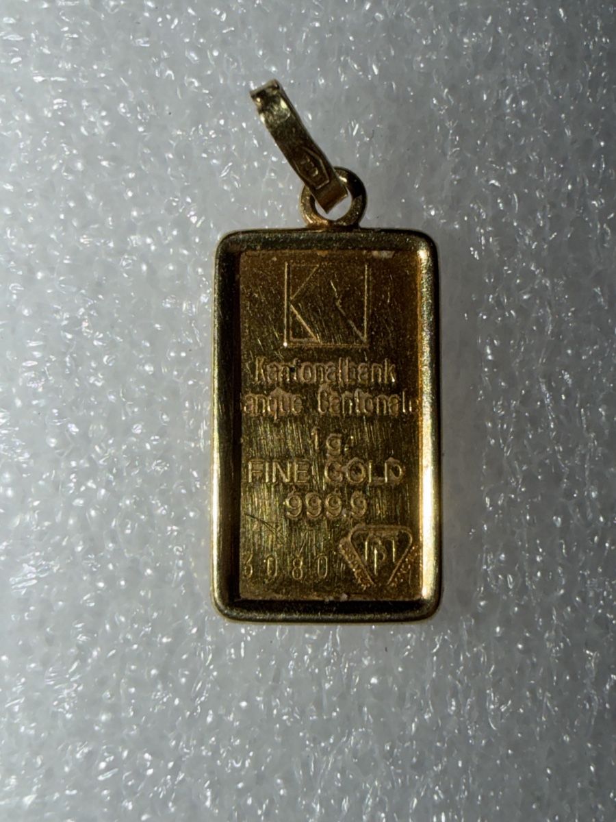 Edelmetalle: Lingot or 1g 999.9 Banque Cantonale - pendentif – Gebraucht aus Granges VS von lllSiWalll
