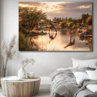 Riesig 🔝 SUPER PREIS 💲 Wandbild 120x80 NEU / Girraffe