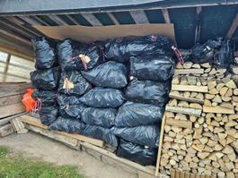 110 liter Sack (22-25 kg) mit Sägereiabschnitten nur 15.--