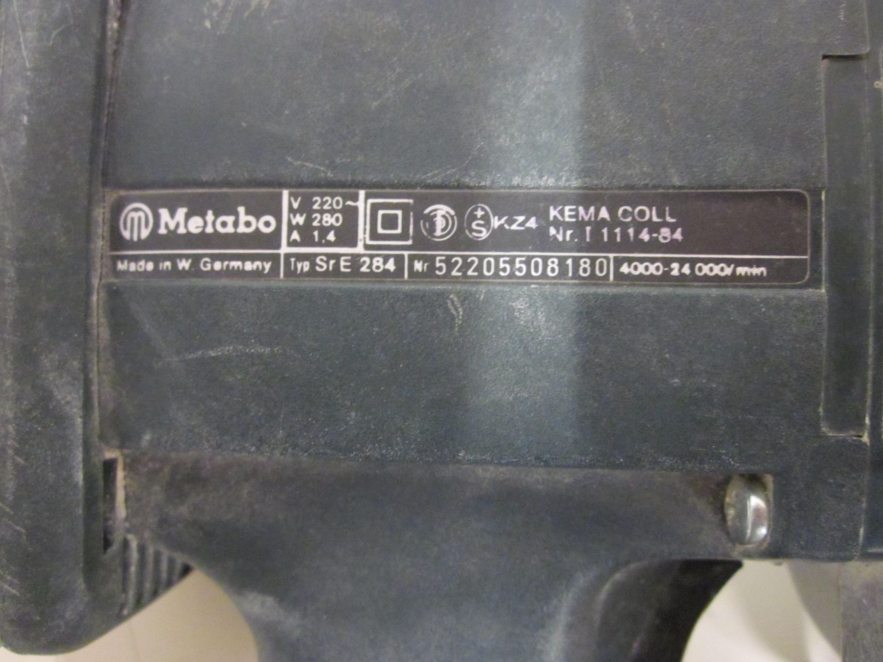 Metabo Schleifen & Polieren: METABO Ponçeuse Type Sr E 284 – Gebraucht aus Grand-lancy von kohler333 3