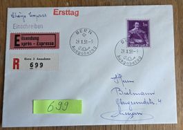 Historischer Brief, Bern 1958, Ersttag - Top Zustand!