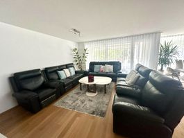 Sofa Leder schwarz gebraucht, sehr guter Zustand