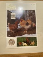 Silbermünze Tiere der Heimat Huhn mit PJ Frankatu