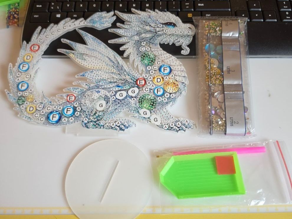 Kit bricolage: DIAMOND PAINTING DRACHEN – Nuovo e nell'imballaggio originale da Dintikon venduto da bonita099