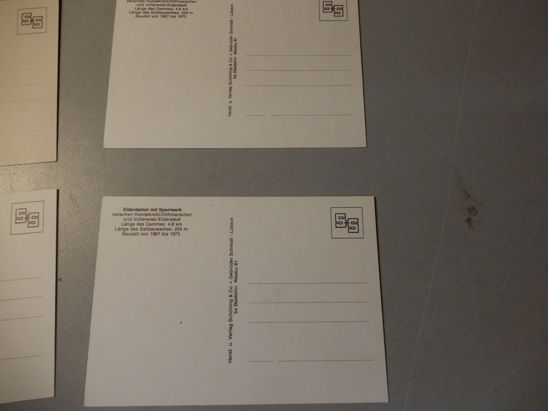 Cartes postales: Ansichtskarten Eiderdamm mit Sperrwerk 4 Stck – D'occasion à Erstfeld par Mario_boe0 7
