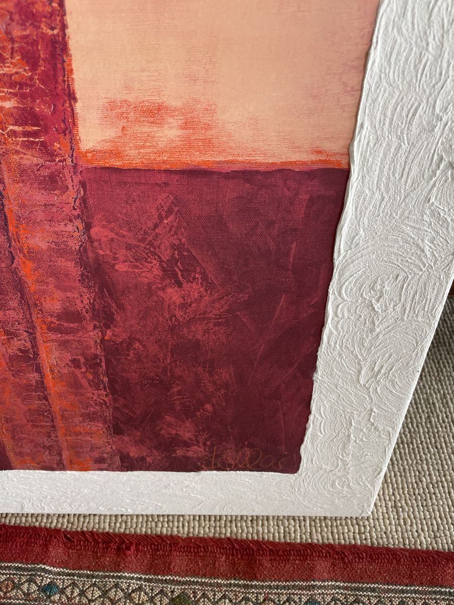 Gemälde: Abstract print from Ines Kollar on wooden frame – Gebraucht aus Küsnacht ZH von Zubli 6