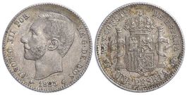 Spanien, 1 Peseta 1885 (86)