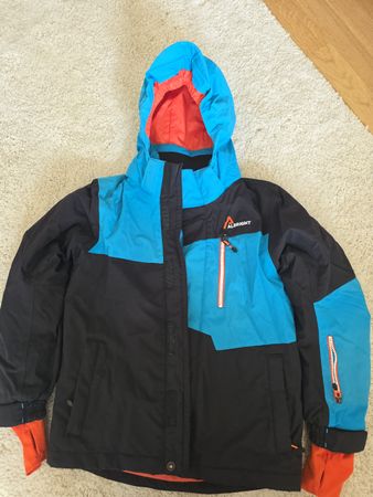 Albright Ski Jacket Blue Black Orange Size 140 