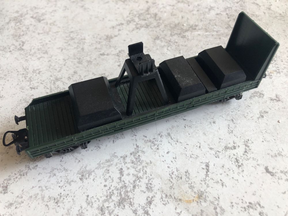 Grue-wagon Lima 309058 – Échelle Ho – Vert – Complet Comme Neuf – Fabriqué En Italie