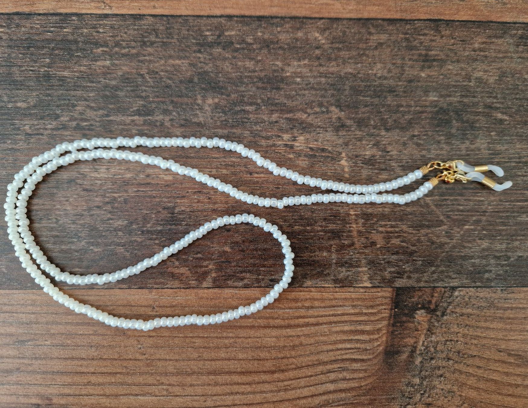 Catenine: Brillenband / Brillenkette perlweiss – Nuovo (secondo la descrizione) da Bern venduto da Somatom_
