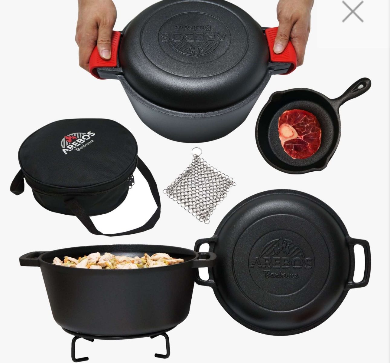 Pentole: Dutch Oven 2in1 – Nuovo e nell'imballaggio originale da Amriswil venduto da JaJa-Express