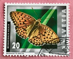 Nr.1062 Grosser Permutterfalter Schmetterlinge GESTEMPELT 