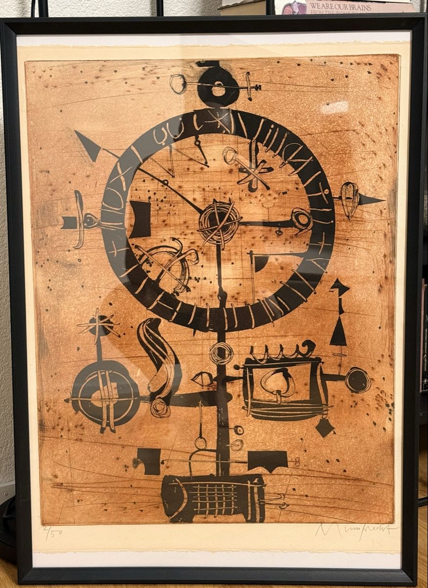 Grafiken & Lithographien: Rudolf Mumprecht -  "La pendule heureuse", 1968 – Gebraucht aus Solothurn von NUVICO 4
