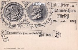 Zürich   ZH  -  Jubelfeier des Männerchors  1826 - 1901