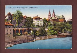 BASEL - Deutschrittergarten mit Rheinpfalz