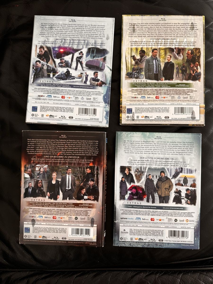 Alle DVDs: Cardinal Seasons 1-4 Blu-ray Box Set German Audio – Neu (gemäss Beschreibung) aus Bern von Gbilly 1