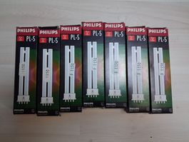 7 X STECKSOCKEL    LAMPE   9 WATT 82   4 PIN