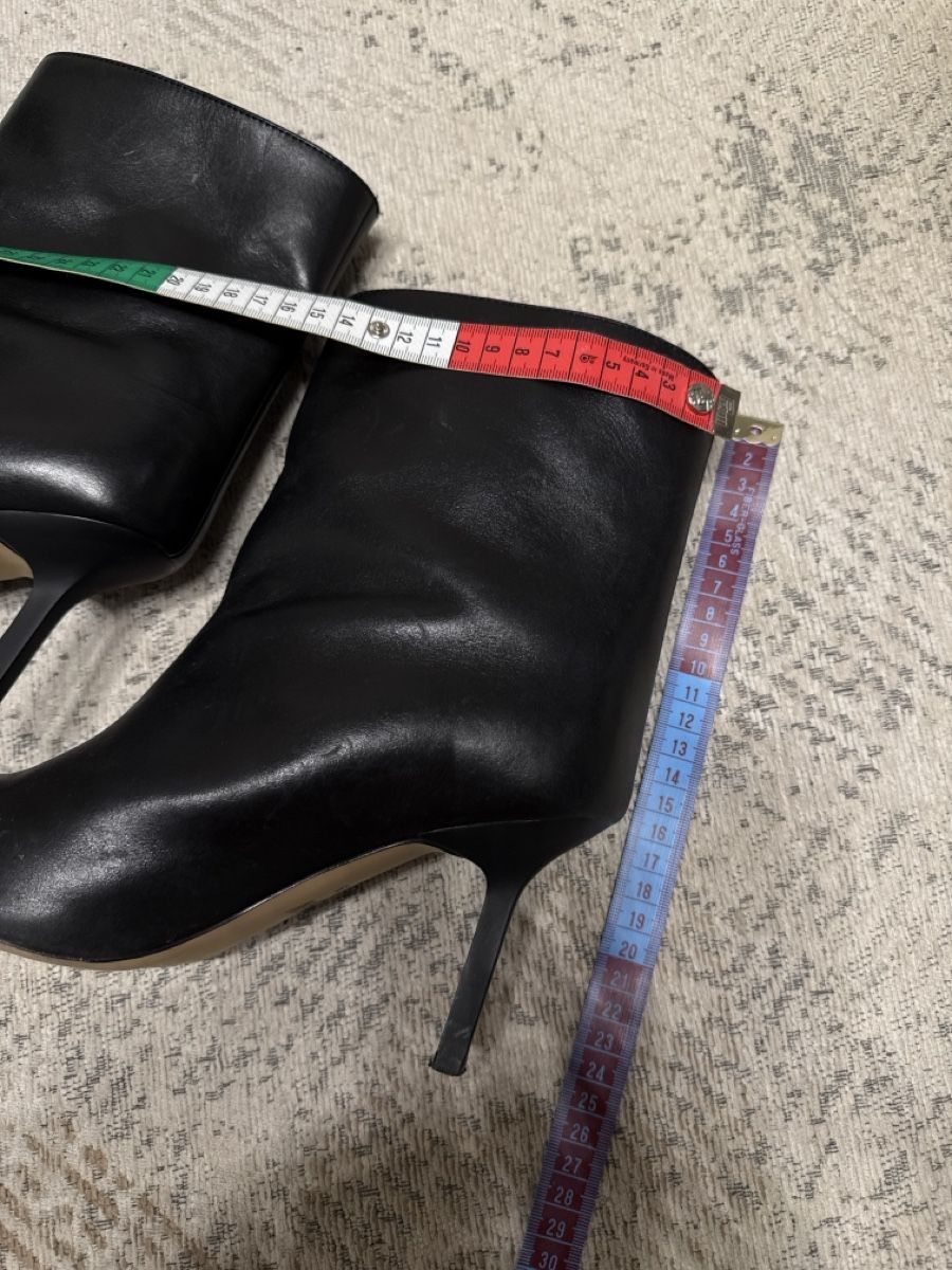 H&M Scarpe da donna: H&M Black Leather Ankle Boots, Pointed, Size 39 – Usato da Biel/Bienne venduto da TanyaM02 6