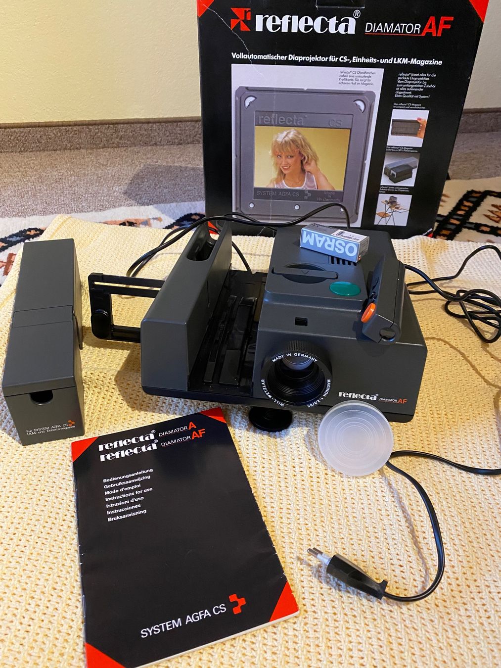 Home Cinema: Reflexhaft Diamator AF + Stativleinwand + 1000 Dias – Usato da Trübbach venduto da milaverano22 6