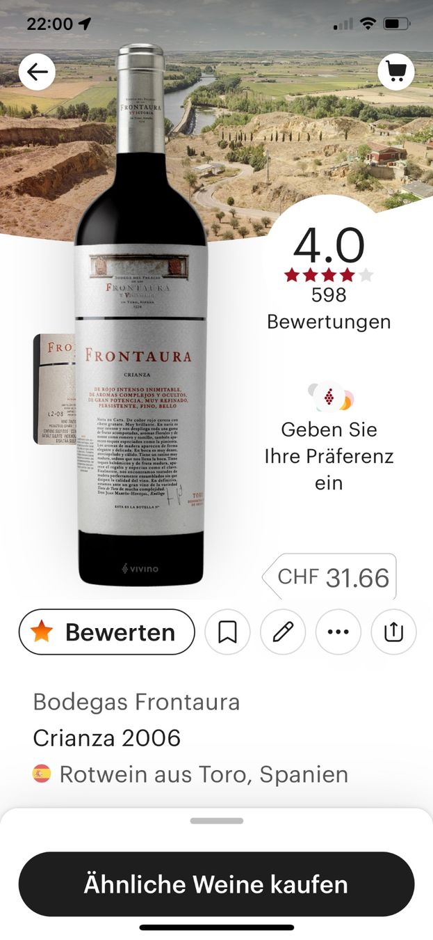 Vino: 3 Drei Flaschen Bodegas Frontaura Crianza 2006 – Nuovo (secondo la descrizione) da Staufen venduto da Noldi10 1