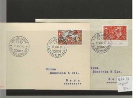timbre enveloppe avec B13 et B14 1er jour SBK  275.--