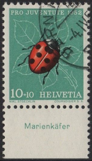 Tous les timbres: 10 Rp. Marienkäfer mit TAB (deutsch) – D'occasion à Eglisau par Chperfins