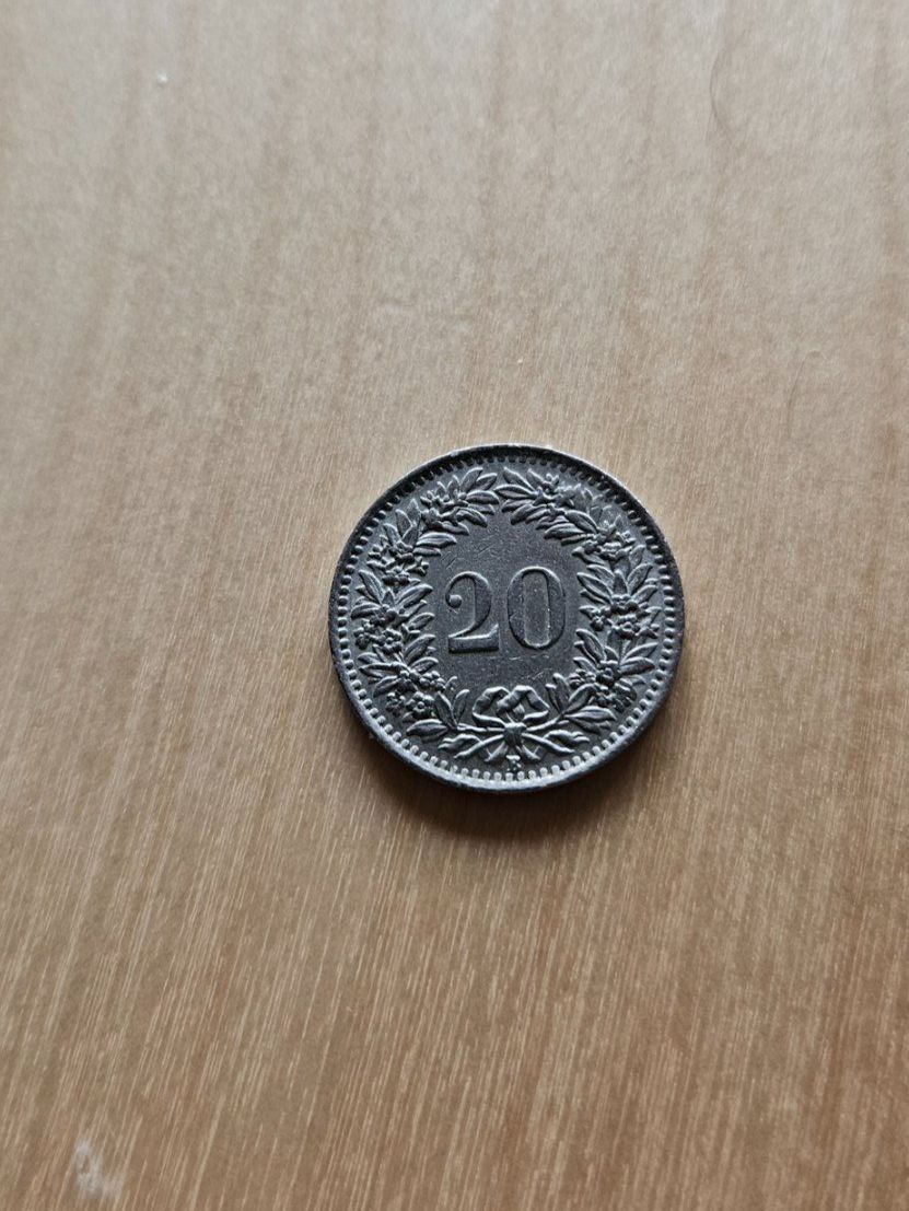 Alle Münzen: 20 Rappen von 1959 – Gebraucht aus Lenk im Simmental von oli66661 1