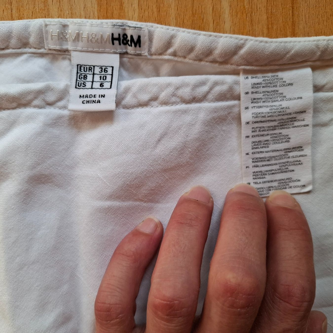 H&M Röcke: weisser Jupe aus Baumwolle – Gebraucht aus st.gallen von mona3 2